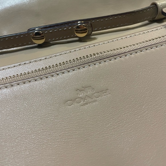 COACH Foldover Crossbody Clutch Signature Canvas Patchwork - Picture 4 of 10